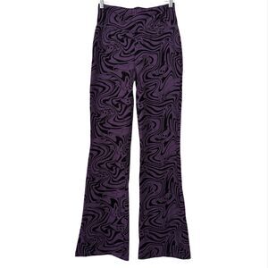 Disney The Nightmare Before Christmas Flared Pant M Purple Psychedelic Grunge
